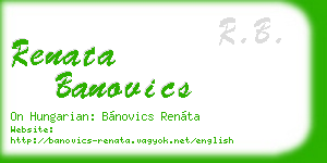 renata banovics business card